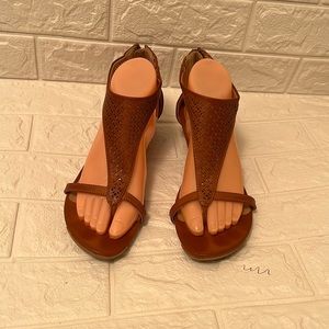 Reaction Kenneth Cole brown leather wedge’s